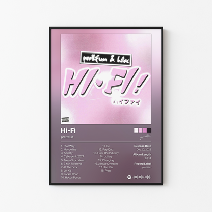 prettifun Hi-Fi Album Poster