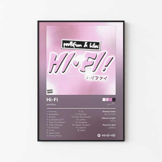 prettifun Hi-Fi Album Poster