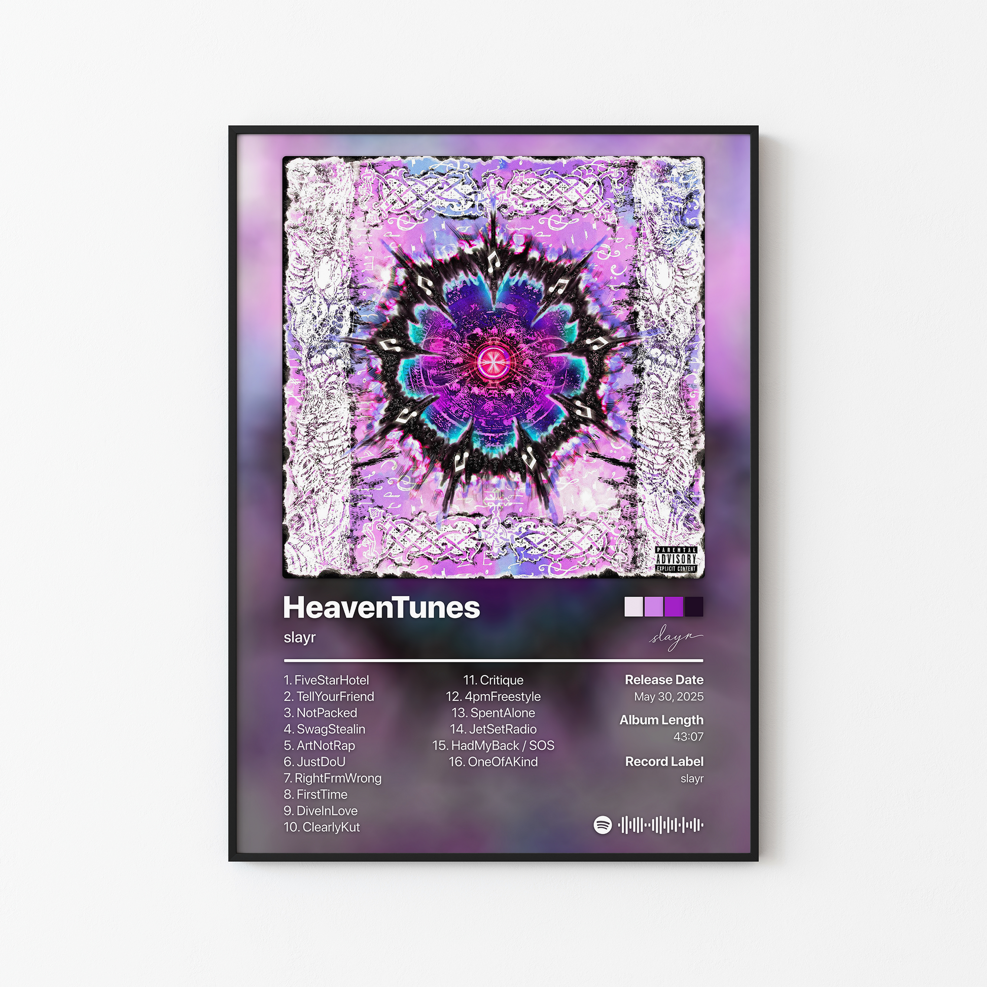 slayr HeavenTunes Album Poster
