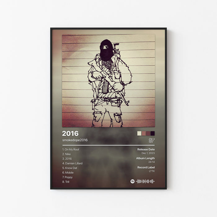 smokedope2016 2016 Album Poster