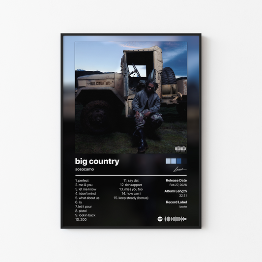 sosocamo big country Album Poster