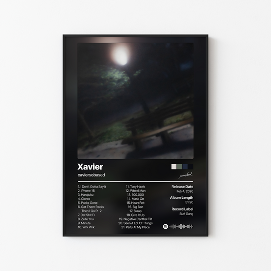 xaviersobased Xavier Album Poster