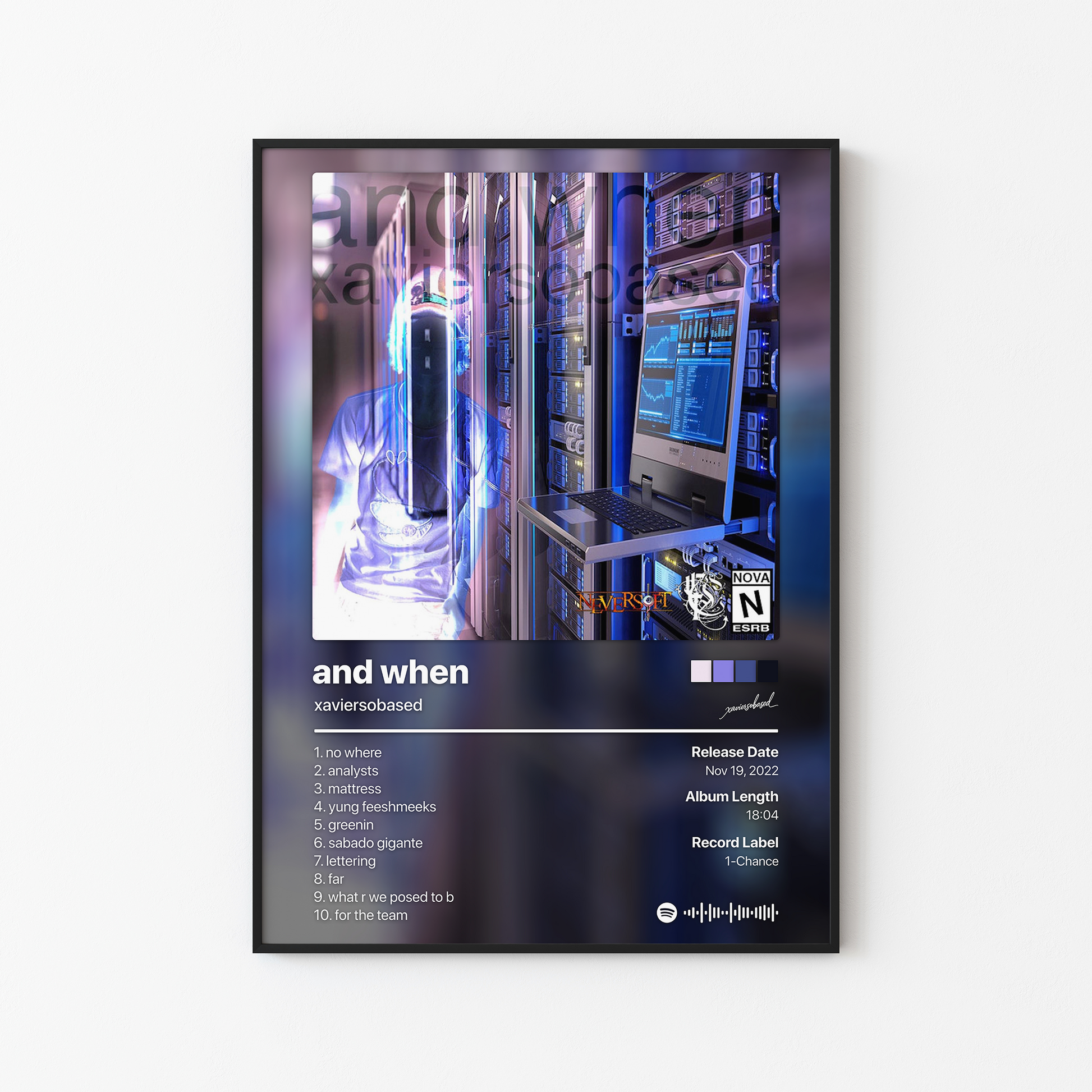 xaviersobased and when Album Poster