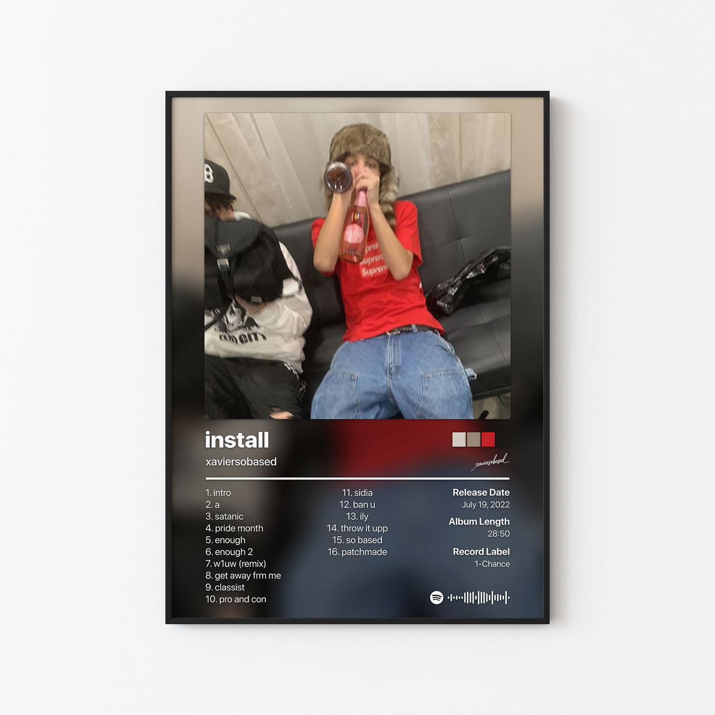 xaviersobased install Album Poster