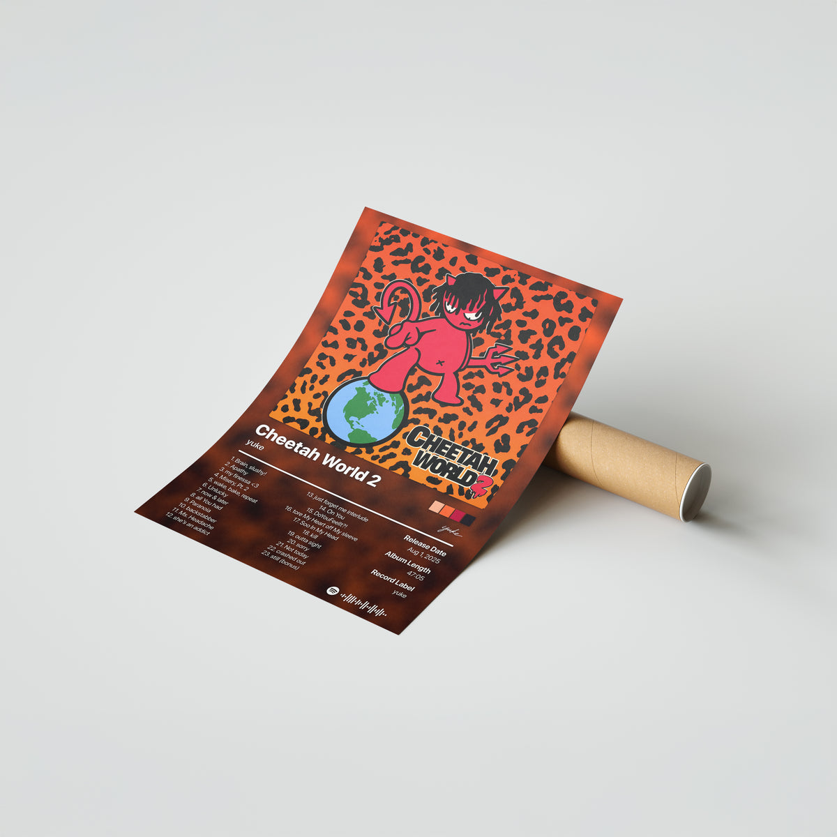 yuke Cheetah World 2 Album Poster